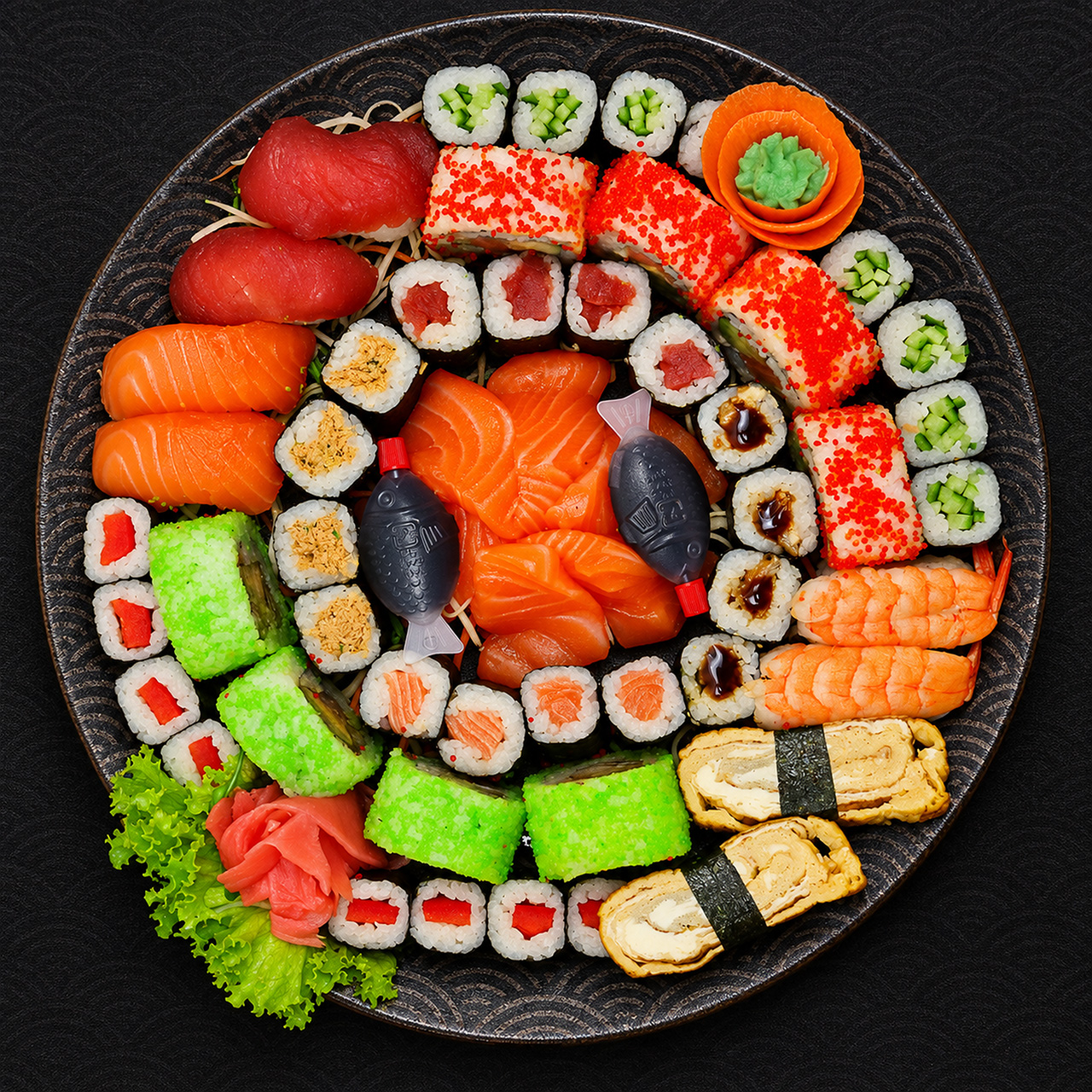 Box 12 mit Sushi und Sashimi